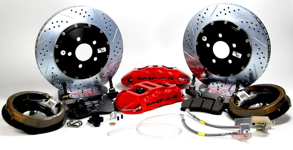 Baer Brakes 4262097FR Baer Brakes 14" Extreme+ Rear Brake Kit, Fire Red, SDZ Super Sale
