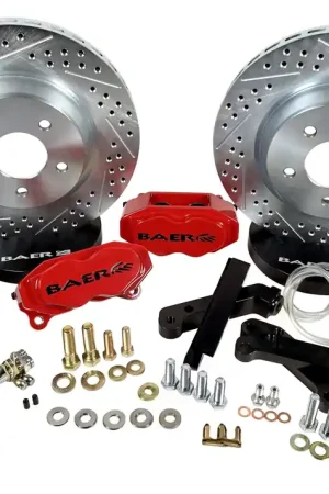 Wholesale Baer Brakes 4261447B-1X Baer Brakes 13" SS4 Front Brake Kit, Black, Slot, Std. Studs