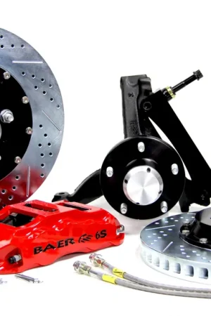 Exclusive Baer Brakes 4301089HO Baer Brakes 14" Extreme+ Front Brake Kit, Hugger Orange, SDZ, Std. Studs
