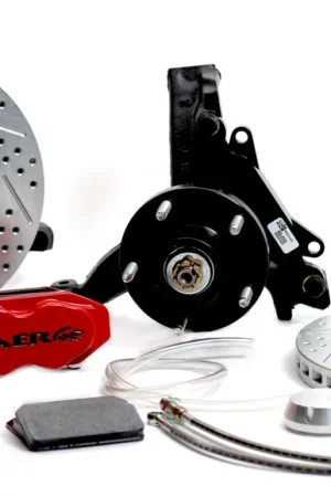 In Demand Baer Brakes 4301461FR-1X Baer Brakes 11" SS4+ Front Brake Kit, Fire Red, Slot, Std. Studs