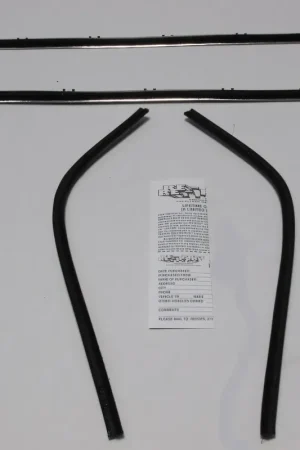 Viral Window Sweeps Felt Kit for Plymouth Barracuda 1964-1966 Hardtop Authentic 4pcs