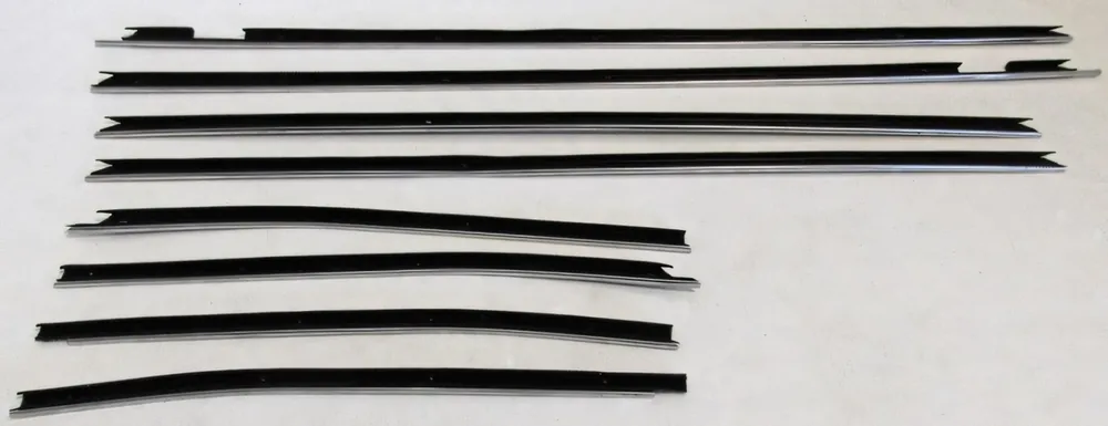 Window Sweeps Weatherstrip for 1969-70 Chevy Impala Convertible Black Front Rear Buy Direct