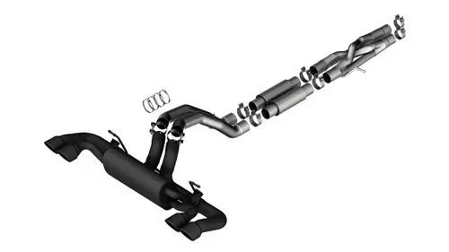 Free Delivery Borla ATAK SwitchFire Cat-Back Exhaust (Black Coated Tips) for 2021-2025 Jeep Wrangler Rubicon 392 6.4L - 140893CB