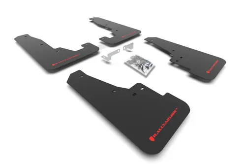 Top Pick Rally Armor 2016-2024 Dodge Durango SXT / RT / SRT 392 / Hellcat - Black UR Mud Flap Red Logo - MF55-UR-BLK/RD