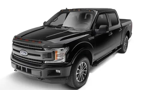 AVS 2015-2020 Ford F-150 (Excl. Raptor) Low Profile Aeroskin Lightshield Pro - Black - 953096 Grab Now
