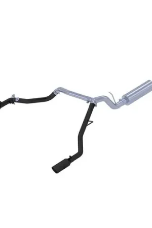 MBRP 2019-2024 Ford Ranger 2.3L 3in Dual Split Rear Outlet 4in OD Tips Black Coated Cat Back Exhaust Fan Favorite