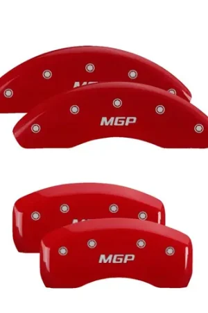 Hassle-Free Returns MGP 4 Caliper Covers Engraved Front & Rear MGP Red Finish Silver Characters 21 Ford Bronco Sport