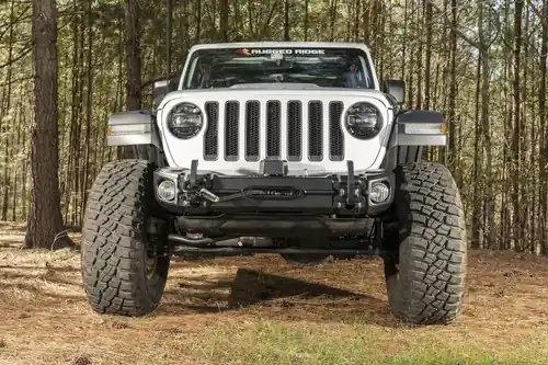 Special Discount Rugged Ridge Arcus Front Bumper Set W/Tray & Hooks 2018-2025 Jeep Wrangler JL/JT - 11549.04