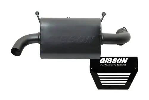 Gibson 15-17 Polaris RZR XP 1000 EPS Base 2.25in Single Exhaust - Black Ceramic Big Sale