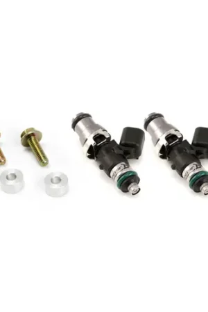 Bargain Injector Dynamics ID1050-XDS Fuel Injectors Polaris RZR 14mm Grey Adapter Top (Set of 2)