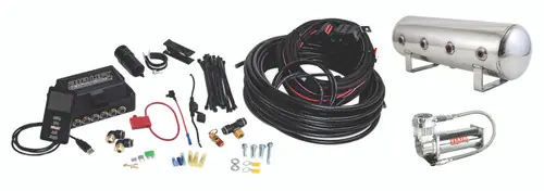 Air Lift Performance 3P (1/4 Air Line 2.5 GalPolished Aluminum Tank VIAIR 444C Comp) Certified