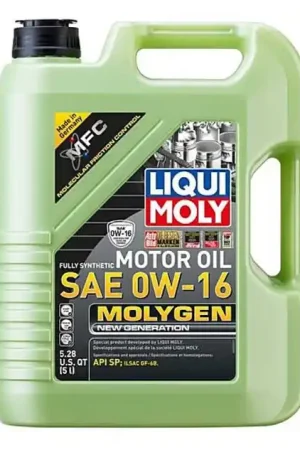 No Minimum Order LIQUI MOLY 5L Molygen New Generation Motor Oil SAE 0W16 - Case of 4