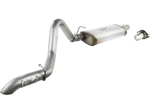 Special Discount aFe MACHForce XP Exhausts Cat-Back SS-409 EXH Jeep Wrangler TJ 97-06 I6-4.0L HT - 2.5 In. - 49-46223