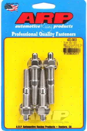 ARP 7/16 inch Stainless Steel Hex Bellhousing to Transmission Stud Kit Certified