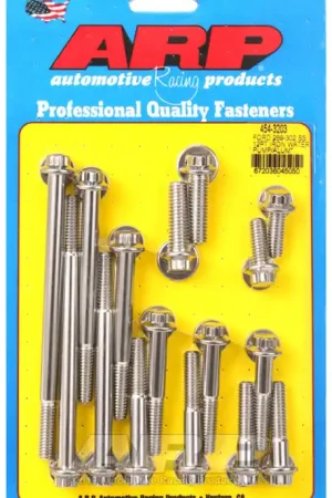ARP Ford 289-302 Small Block V8 SS 12pt Iron Water Pump and Front Cover Bolt Kit - 454-3203 Warranty Included