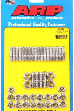 Super Sale ARP Ford 351C and W SS Oil Pan Stud Kit - High-Performance Engine Fasteners