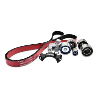 IAG Timing Belt Kit with IAG Red Racing Belt, Timing Guide, Idlers & Tensioner for 02-14 WRX, 04-21 STI, 05-12 LGT, 04-13 FXT Latest