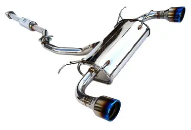Original Invidia Subaru BRZ / Scion FRS Q300 w/ Rolled Titanium Tips Cat- Back Exhaust (Blue Edge)