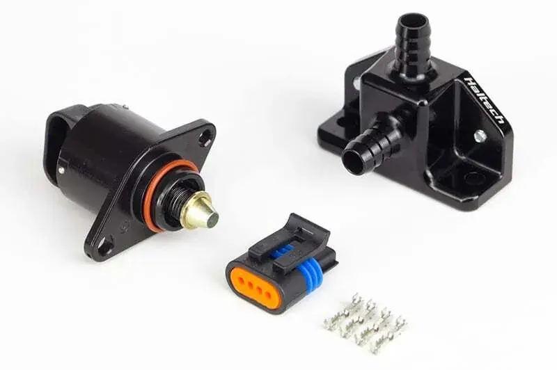 Haltech Idle Air Control Kit - Billet 2 Port Housing With 2 Screw Style Motor - 10mm - 3/8" Certified