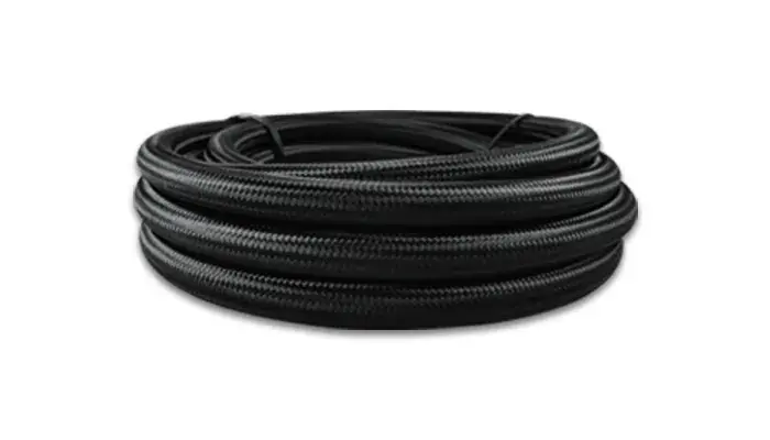 Trending Vibrant Performance -4 AN Black Nylon Braided Flex Hose - 5 foot roll