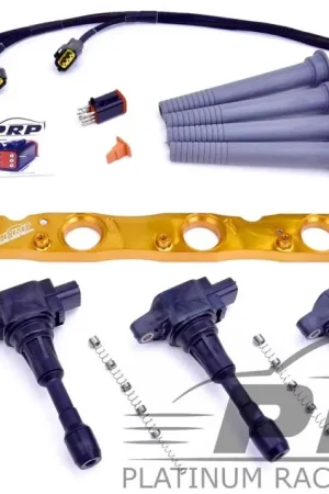 Platinum Racing Products Mitsubishi 4B11 Evo X Ignition Coil Kit Black / Bracket / Sequential Aftermarket ECU Modern
