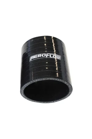Aeroflow 70mm Straight Silicone Hose Coupler - Black Special Offer