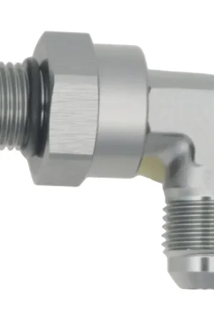 Deatschwerks 6AN ORB Male Swivel to 90-Degree 6AN Male Flare Anodized - Black Limited Offer