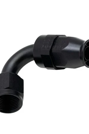 Deatschwerks 8 AN Female Flare Swivel120-Degree Hose End PTFE Anodized Matte Black Handmade