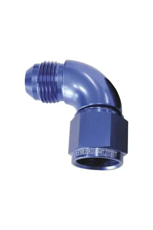 Aeroflow 90 Deg Full Flow Female/Male Flare Swivel -12AN - Black Fast Shipping