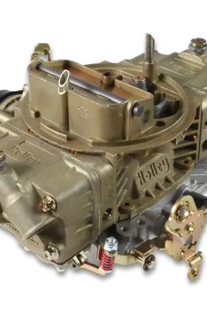 Holley Classic Double Pumper Carburetor 650 CFM - 4150 - Mechanical Secondaries - Gold Dichromate - Gasoline Genuine