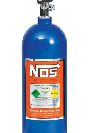 Free Returns NOS Nitrous Bottle 5 lb Nitrous Bottle w/ Blue Finish & Super Hi Flo Valve