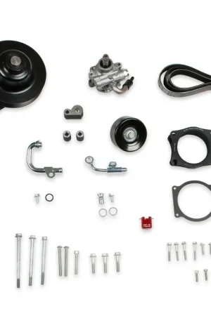 Final Sale Holley Power Steering Add-on System for LT4 Wet Sump Engines Hydraulic Power Steering Add-on System for LT4 Wet Sump Engines- Black Finish