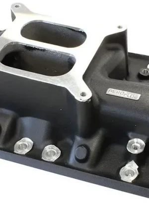 Aeroflow Street Dual Plane Intake Manifold - Black Finish (SB Ford 289-302 Windsor) Price Cut