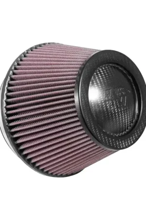 K&N Filters Universal Air Filter - Carbon Fibre Top - 6" ID x 7.5" Base OD x 5.125" Top OD Special Discount