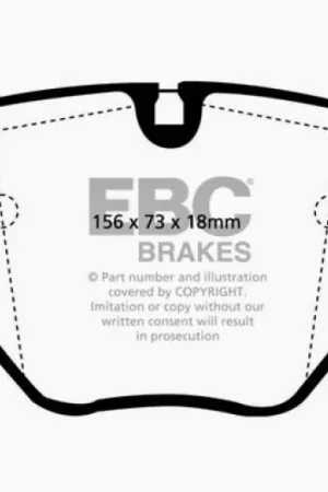 EBC 00-04 BMW M5 5.0 (E39) Ultimax2 Front Brake Pads | Graveyard Performance Modern