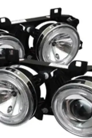 Deal Spyder BMW E34 5-Series 89-94 Projector Headlights NO FIT 750 LED Halo Chrm PRO-YD-BMWE34-HL-C | Graveyard Performance