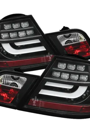 Spyder BMW E46 00-03 2Dr Coupe Light Bar LED Tail Lights Blk ALT-YD-BE4600-LBLED-BK | Graveyard Performance Premium