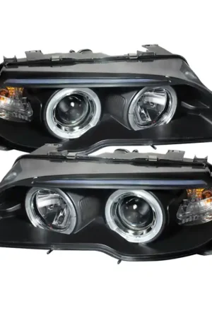 Trending Spyder BMW E46 3-Series 04-06 2 DR Projector Halogen Model- LED Halo Blk PRO-YD-BMWE4604-2DR-HL-BK | Graveyard Performance