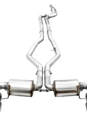 Must Have AWE Tuning 2019+ BMW M340i (G20) Non-Resonated Touring Edition Exhaust - Quad Chrome Silver Tips | Graveyard Performance