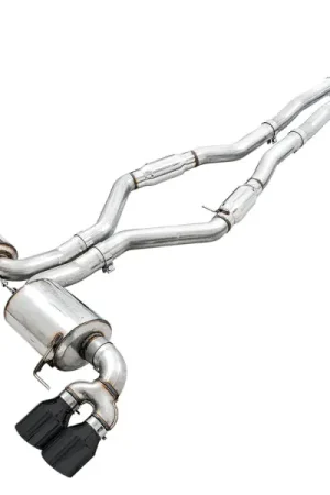 AWE Tuning 2019+ BMW M340i (G20) Resonated Touring Edition Exhaust - Quad Diamond Black Tips | Graveyard Performance Flash Sale