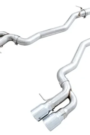 AWE Tuning 18-19 BMW M5 (F90) 4.4T AWD Axle-back Exhaust - Track Edition (Chrome Silver Tips) | Graveyard Performance Money Back Guarantee