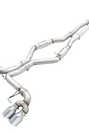 Low Price AWE Tuning 2019+ BMW M340i (G20) Track Edition Exhaust - Quad Chrome Silver Tips | Graveyard Performance