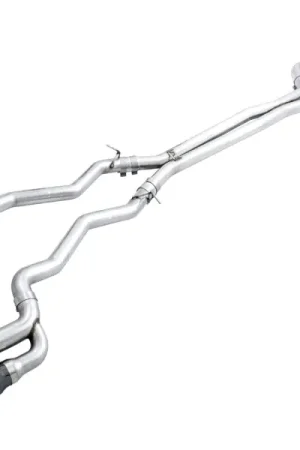 Authentic AWE Tuning 18-19 BMW M5 (F90) 4.4T AWD Cat-back Exhaust - Track Edition (Diamond Black Tips) | Graveyard Performance