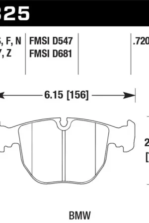 Shop Now Hawk 04-06 BMW X5 3.0i/4.4i HPS 5.0 Street Front Brake Pads | Graveyard Performance