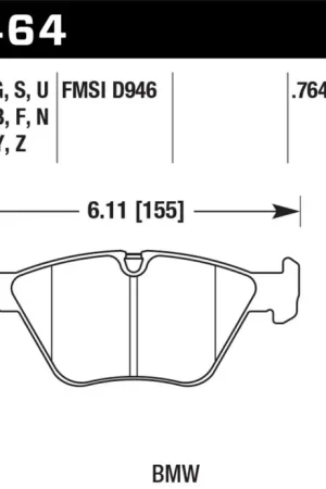 Hawk HP+ Street Brake Pads | Graveyard Performance Same Day Shipping
