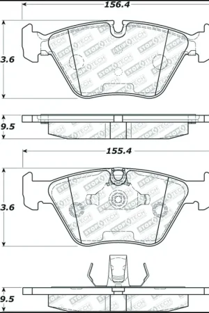 Limited Edition StopTech 06-08 BMW M3/Z4 Street Select Brake Pads w/Hardware - Front | Graveyard Performance
