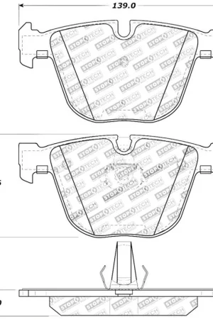 Best Price StopTech Street Touring 06-09 BMW M5 E60 / 07-09 M6 E63/E63 Rear Brake Pads | Graveyard Performance