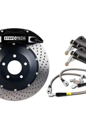 Latest StopTech 11 BMW 1M w/ Black ST-40 Calipers 355x32mm Drilled Rotors Rear Big Brake Kit | Graveyard Performance