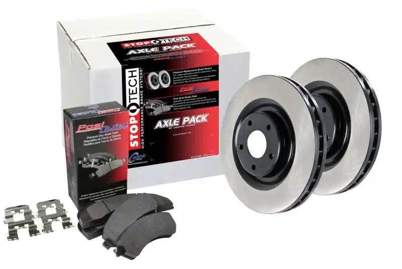 Free Returns Centric OE Coated Front & Rear Brake Kit (4 Wheel) | Graveyard Performance
